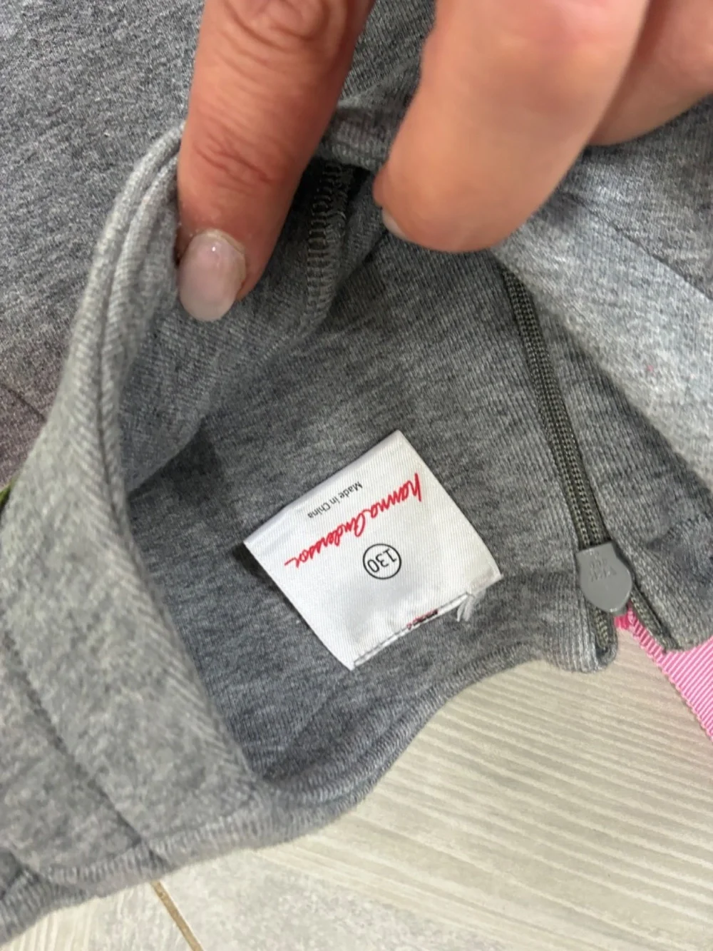 Hanna Andersson Girls Gray Knit Dress – Size 130 (7/8)